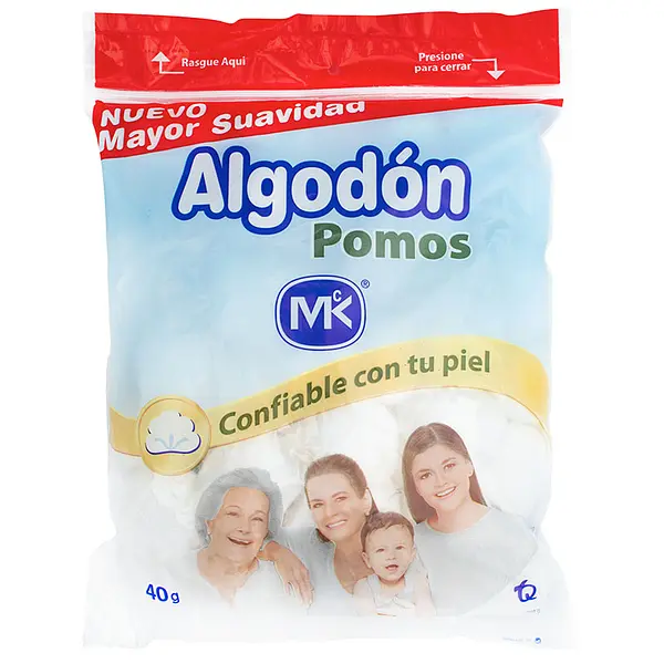 ALGODON POMOS MK*40G