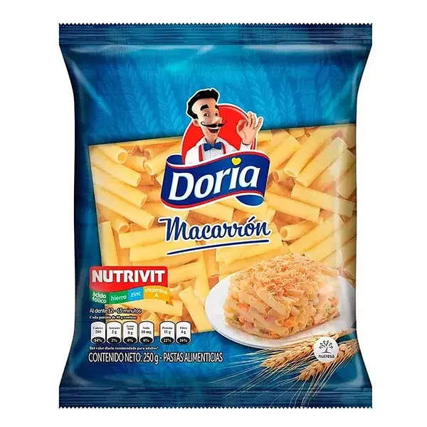 PASTA MACARRON DORIA *250GR