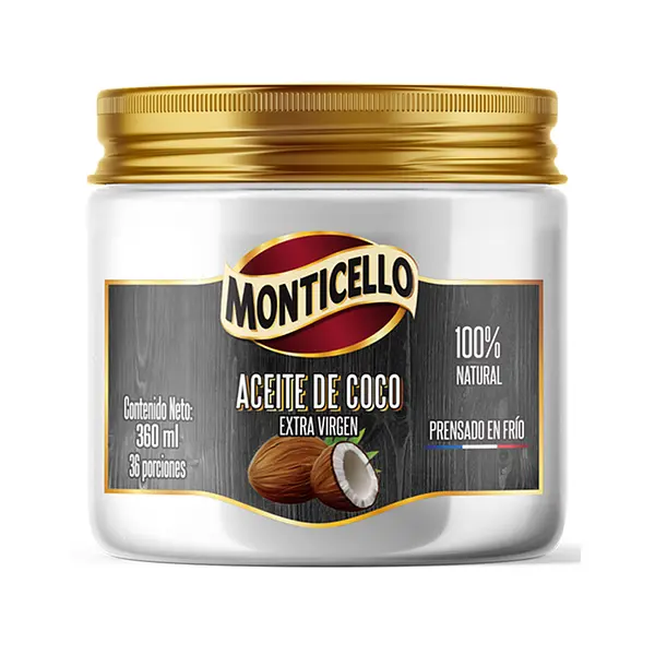 ACEITE COCO EXTRA MONTICELLO * 110ML