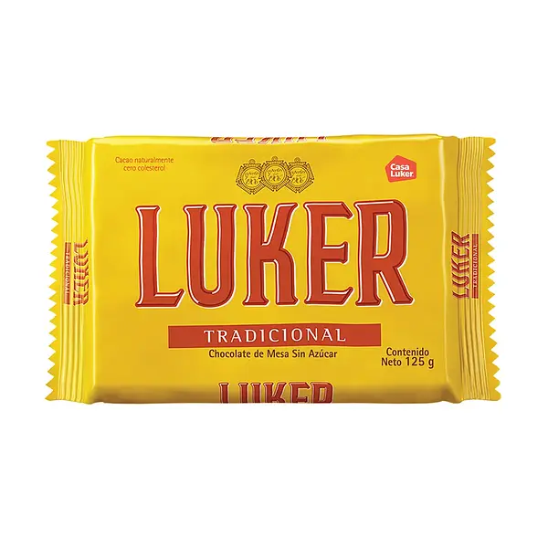 CHOCOLATE MESA AMARGO LUKER*125G