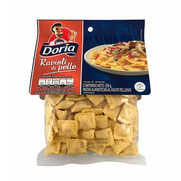PASTA RAVIOLI POLLO DORIA *250GR