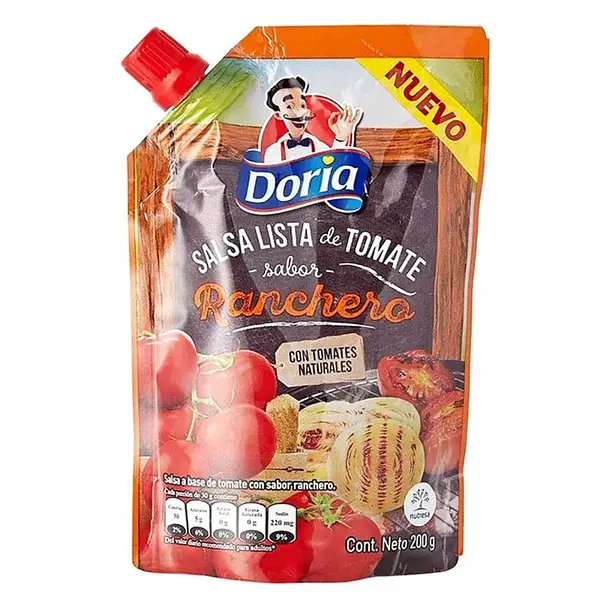 SALSA TOMATE RANCHERO DORIA *200G