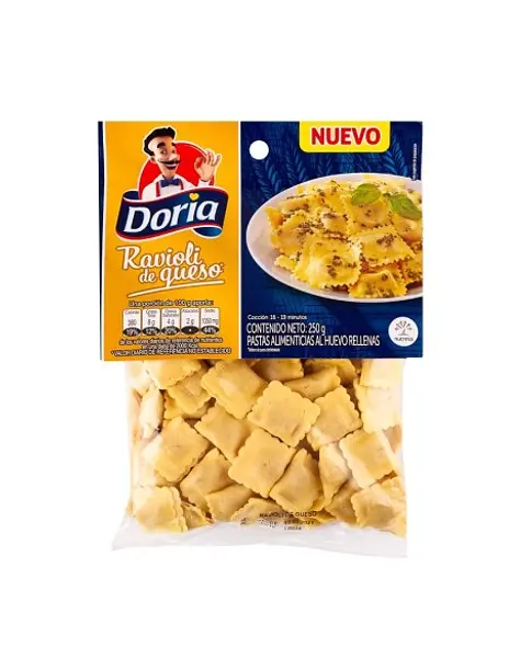 PASTA RAVIOLI QUESO DORIA *250GR
