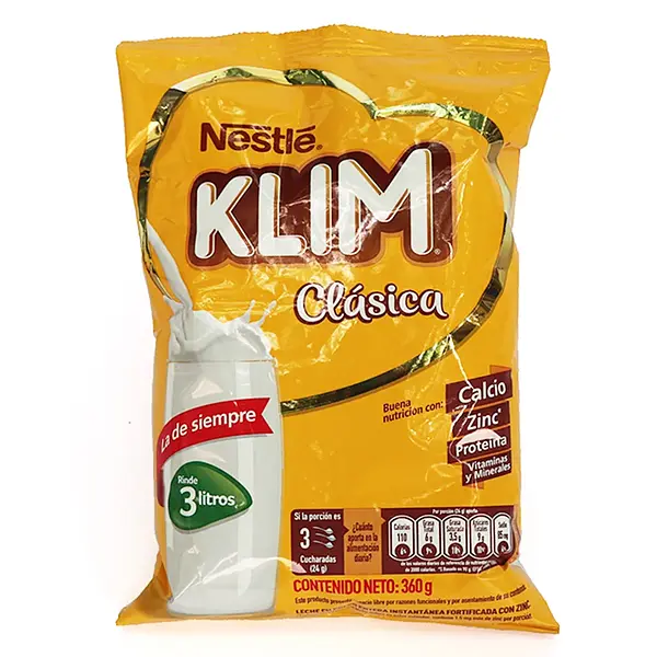 LECHE POLVO CLASICA KLIM*360G