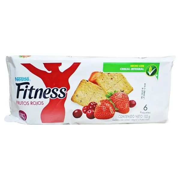 GALLETA FRUTOS ROJOS FITNESS*132G