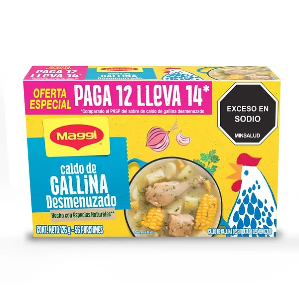 CALDO DESMENUZADO GALLINA MAGGI *12U