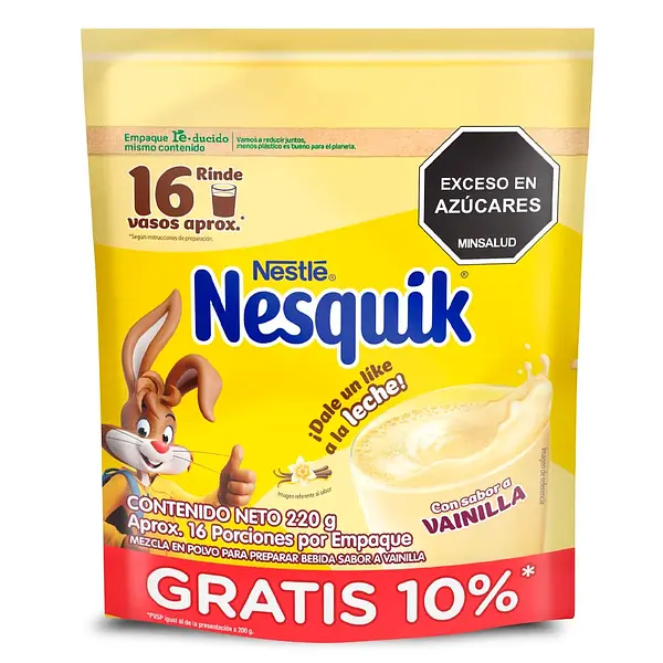 BEBIDA INSTANTANEA VAINILLA NESQUIK*220GR