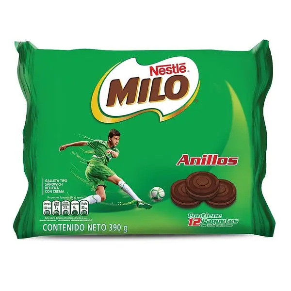 GALLETA ANILLO MILO*390G*12U