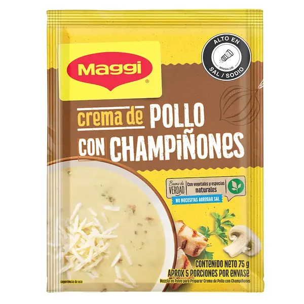 CREMA SOPA POLLO/CHAMPIÑONES MAGGI*75G