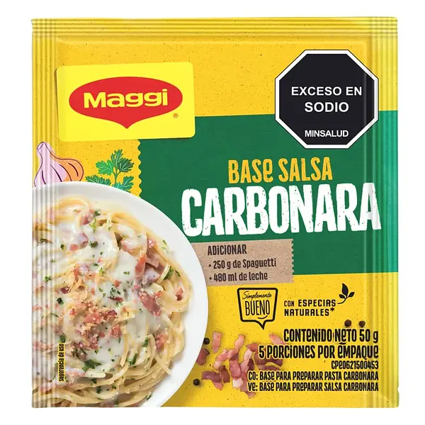 BASE SALSA CARBONARA MAGGI*50GR