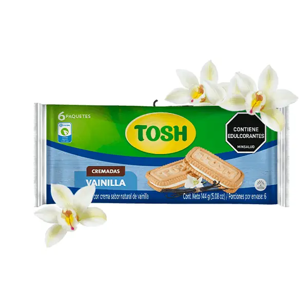 GALLETA VAINILLA SANDWI TOSH*6U