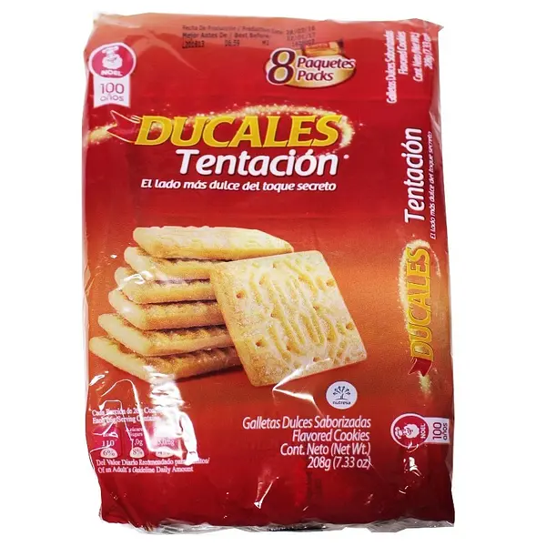 GALLETA TENTACION DUCALES*208GR*8U