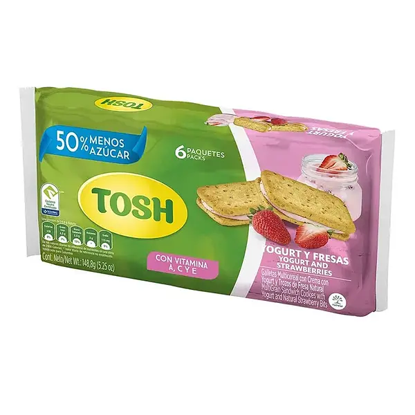 GALLETA FRESA SANDWI TOSH *6U