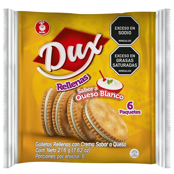 GALLETA DUX QUESO*216GR*6U