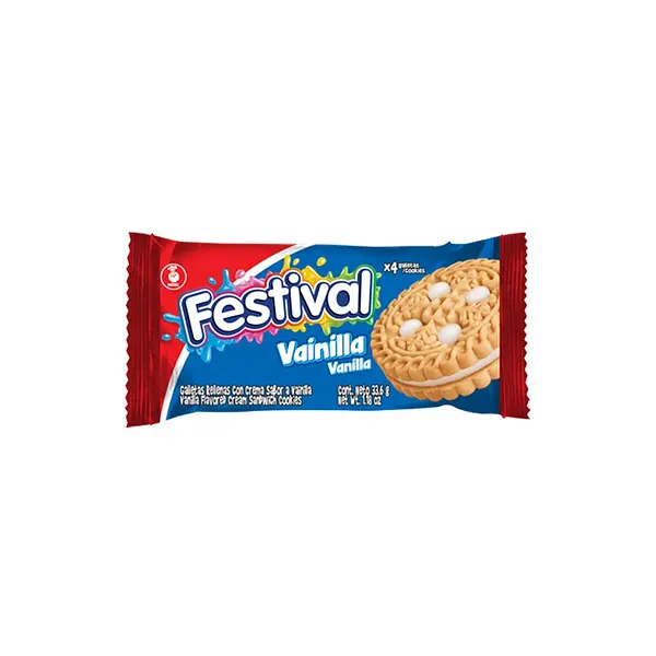 GALLETA VAINILLA FESTIVAL*4U
