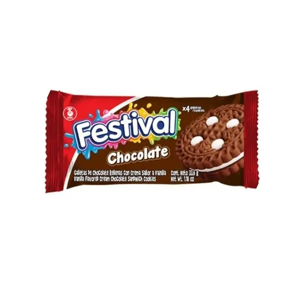 GALLETA CHOCOLATE FESTIVAL*4U
