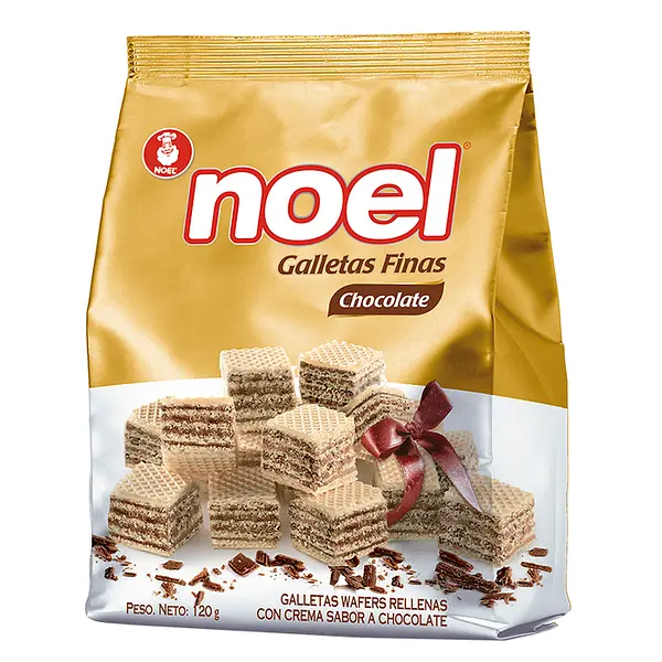 GALLETA CHOCOLATE WAFER NOEL*120G
