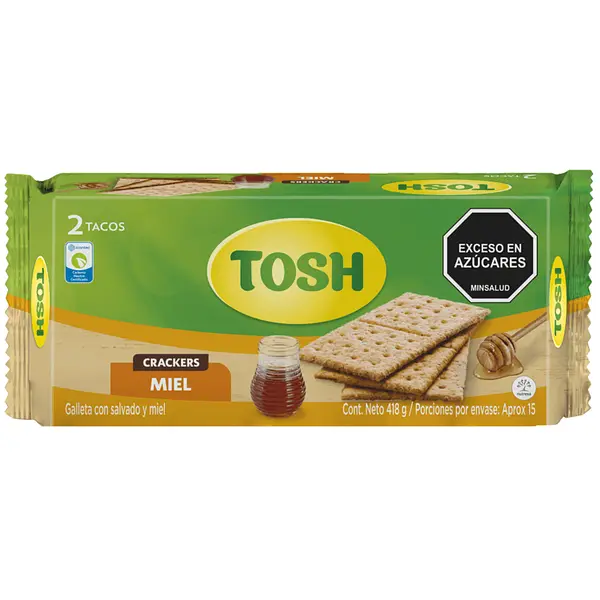 GALLETA MIEL HONEY TOSH *418 GR