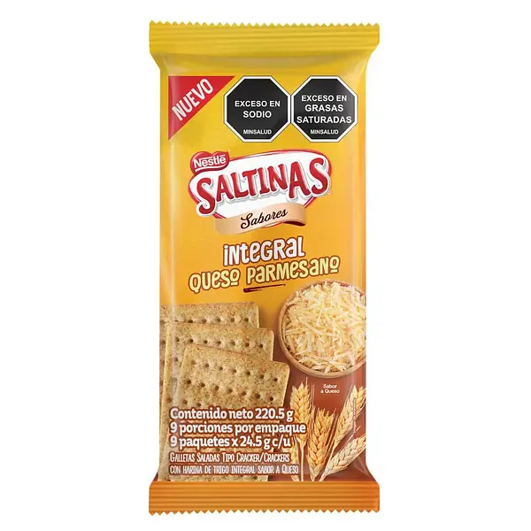 GALLETA INTEGRAL/QUESO SALTINAS*24.5G