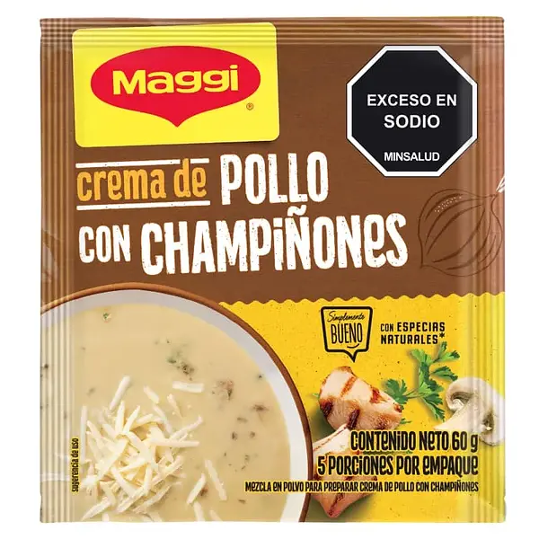 CREMA SOPA POLLO/CHAMPIÑONES MAGGI*60G