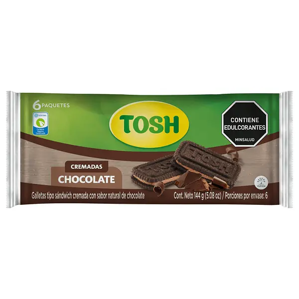 GALLETA CHOCOLATE SANDWI TOSH *6U