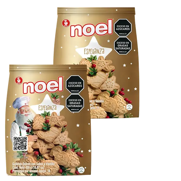 GALLETA NAVIDAD BOLSA NOEL*450G