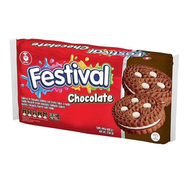 GALLETA CHOCOLATE FESTIVAL*600GR