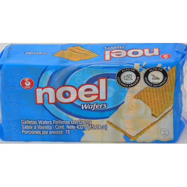 GALLETA VAINILLA WAFER NOEL*18U