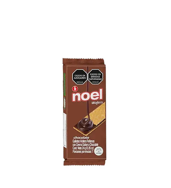 GALLETA CHOCOLATE WAFER NOEL*24GR