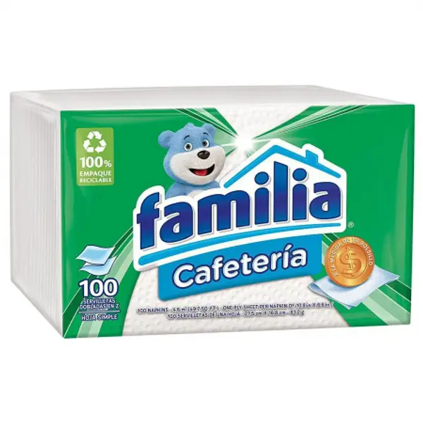 SERVILLETA CAFETERIA FAMILIA*100UN