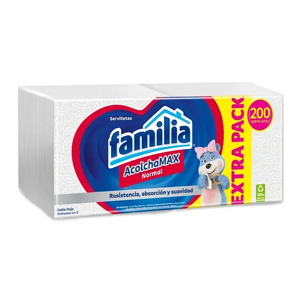 SERVILLETA CORTADA ACOL FAMILIA*200UND