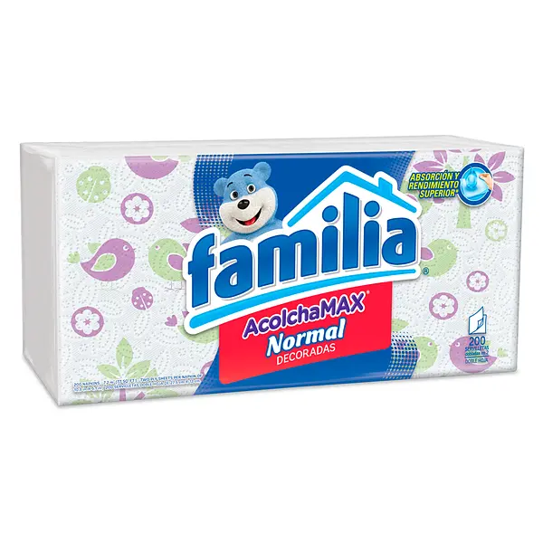 SERVILLETA DECORADA FAMILIA *200 UND