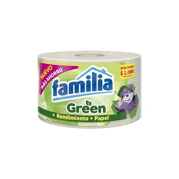 PAPEL HIGIENICO GREEN FAMILIA*1U