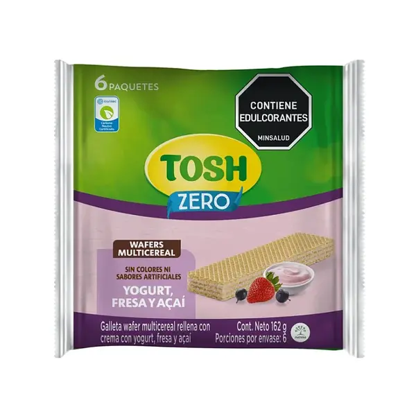 GALLETA FRESA ACAI WAFER TOSH *6UND