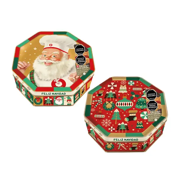 GALLETA OCTOGONAL NOEL*273G