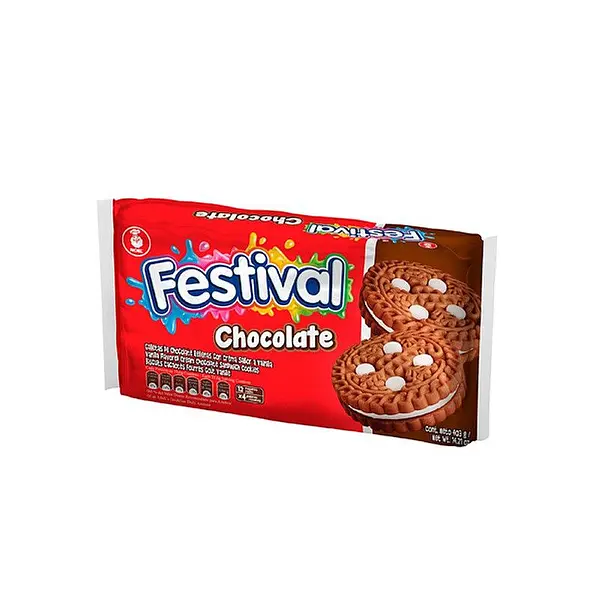 GALLETA CHOCOLATE FESTIVAL*12U