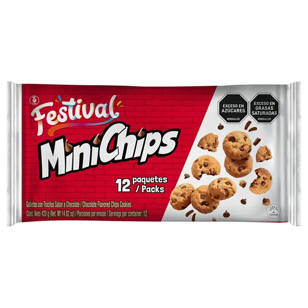 GALLETA MINI CHIPS *12U