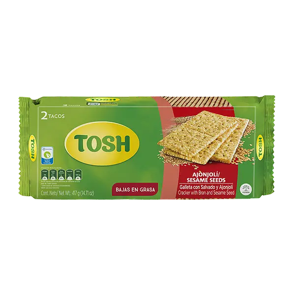 GALLETA AJONJOLI TOSH*417G*2T