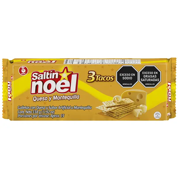 GALLETA QUESO MANTEQUILLA SALTIN NOEL*338G