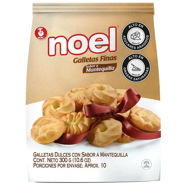 GALLETA FINAS MANTEQILLA NOEL*268G