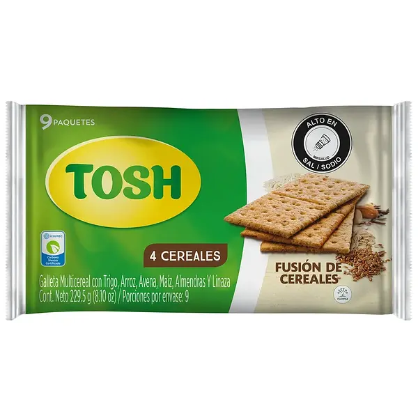 GALLETA FUSION CEREALES TOSH*9U