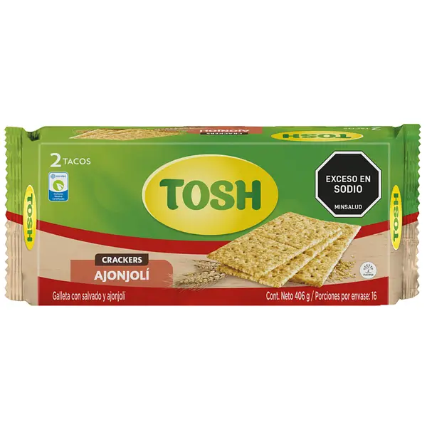 GALLETA AJONJOLI TOSH *406G