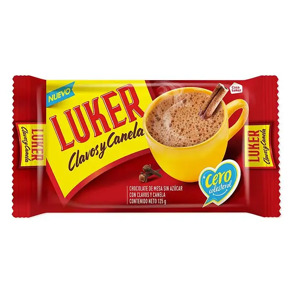 CHOCOLATE MESA AMARGO CLAVOS LUKER*125G