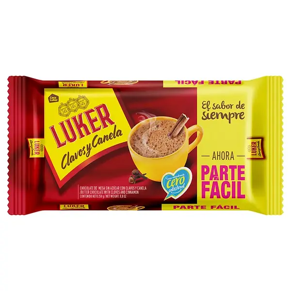 CHOCOLATE MESA CLAVOS Y CANELA LUKER*250G