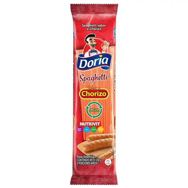 PASTA SPAGHETTI CHORIZO DORIA*250GR