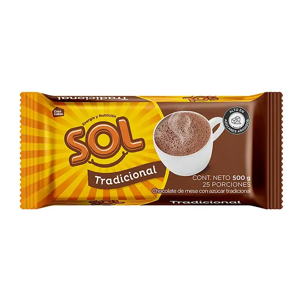 CHOCOLATE MESA TRADICIONAL SOL *500GR
