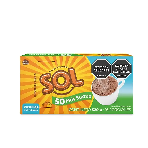 CHOCOLATE MESA CERO SOL *320GR