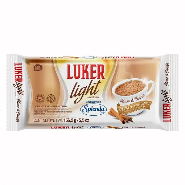 CHOCOLATE MESA LIGHT CLAVOS Y CANELA LUKER*156.2G