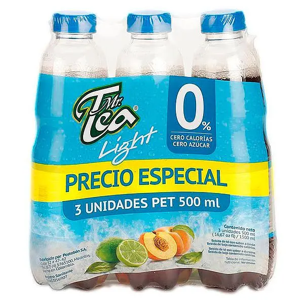 BEBIDA TE CERO SURTIDO MR TEA*3U