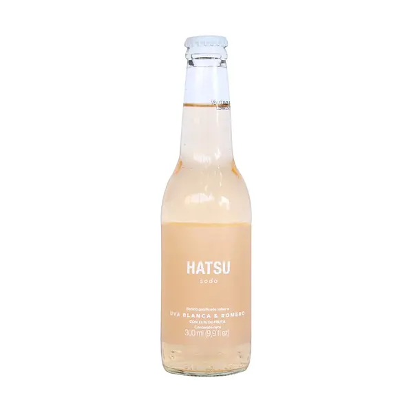 GASEOSA SODA UVA BLANCA HATSU*300ML